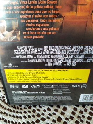 Con Air DVD (Convictos en el Aire)