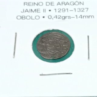 Jaime II - Óbolo - Reino de Aragón
