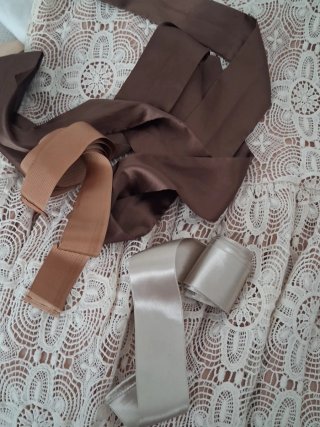 Vestido encaje Tintoretto blanco y rosa