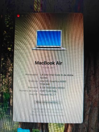 MacBook Air A1466 2017 Plata