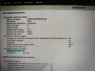 MacBook Air A1466 2017 Plata