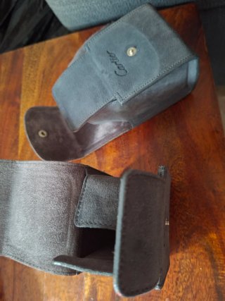 Pack 2 Estuches Cartier Gamuza Gris