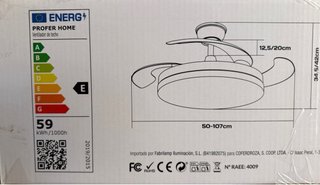 Ventilador Techo PROFER HOME con Luz
