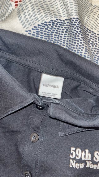 Top Bershka negro T. S/M