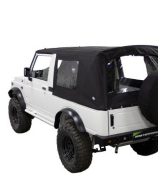 Capota de lona negra con ventanas Suzuki