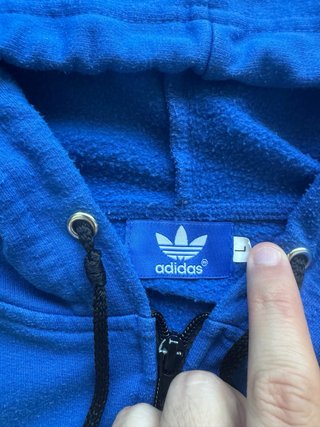 Adidas Originals Vintage Capucha L Azul Blanco