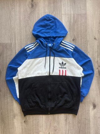 Adidas Originals Vintage Capucha L Azul Blanco
