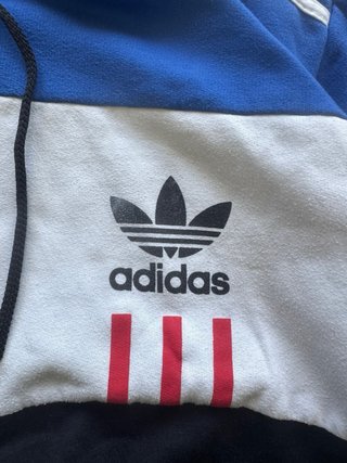 Adidas Originals Vintage Capucha L Azul Blanco