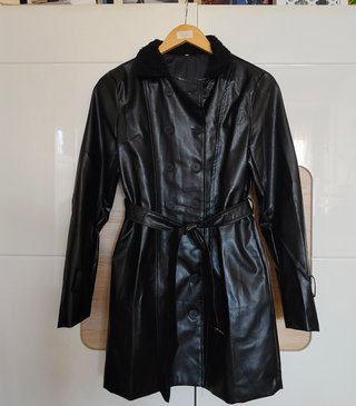 Chaqueta cuero negro mujer sin estrenar