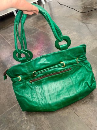 Bolso RR ELOS verde con cierres magnéticos