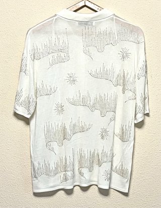 Polo Zara punto fino bordado abalorios