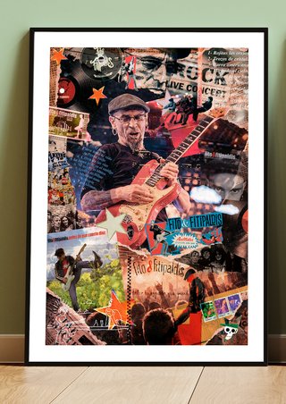 Cuadro FITO & FITIPALDIS A3 Collage Rock