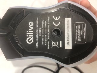 Ratón Qilive de ordenador con cable y luces LED