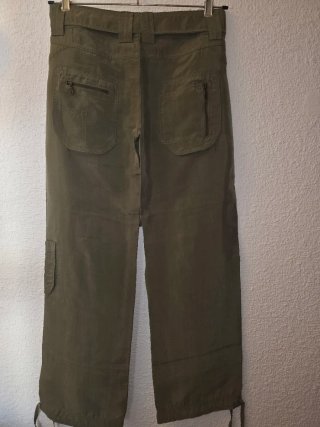 Pantalón Zara Trafaluc T.36 Verde Oliva