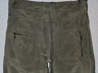 Pantalón Zara Trafaluc T.36 Verde Oliva