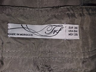 Pantalón Zara Trafaluc T.36 Verde Oliva