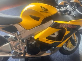 Modellino Moto Honda CBR Gialla