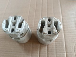 2 Casquillos Cerámicos E40 profesionales .