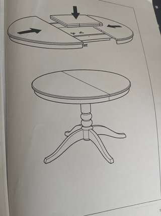 Mesa Liatorp ikea redonda extensible blanca