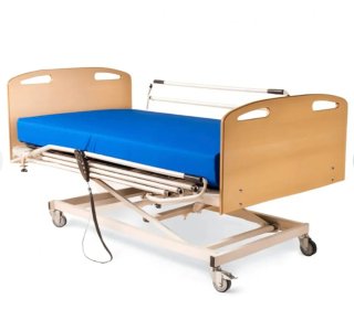 Cama articulada y elevadora de madera