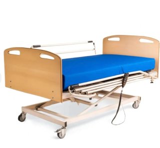 Cama articulada y elevadora de madera