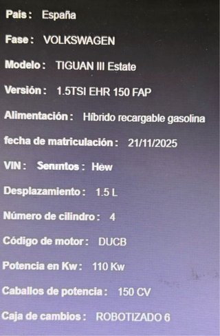 Motor DUCB 1.5 TSI 150cv Grupo Vag 05E 100 032 L