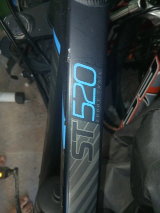 Bicicleta Rockrider MTB Negra y Azul