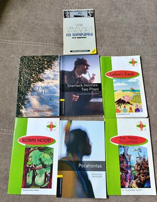 Lote 7 libros lectura inglés