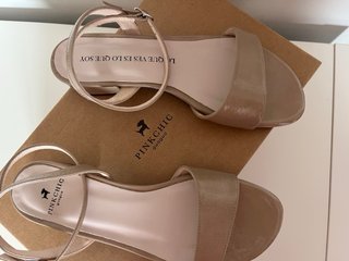 Sandalias PinkChic Piel Beige Talla 38