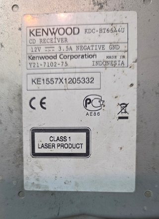 Radio CD Kenwood con USB