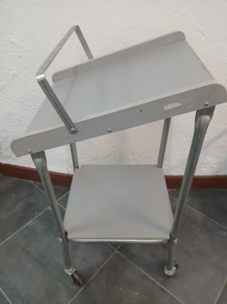 Carrito auxiliar almacén 2 baldas vintage