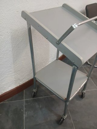 Carrito auxiliar almacén 2 baldas vintage