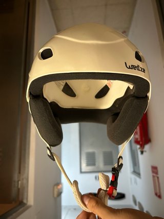 Casco de esquí infantil Wedze blanco