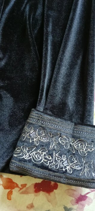 Chaqueta Terciopelo Negra Talla S