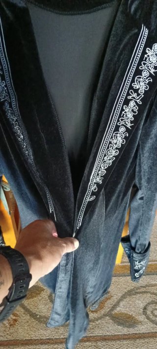 Chaqueta Terciopelo Negra Talla S