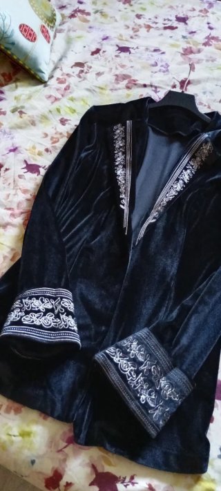 Chaqueta Terciopelo Negra Talla S
