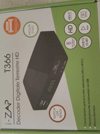 Decoder Digitale Terrestre DVB-T2 i-ZAP T366 HD