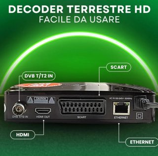 Decoder Digitale Terrestre DVB-T2 i-ZAP T366 HD