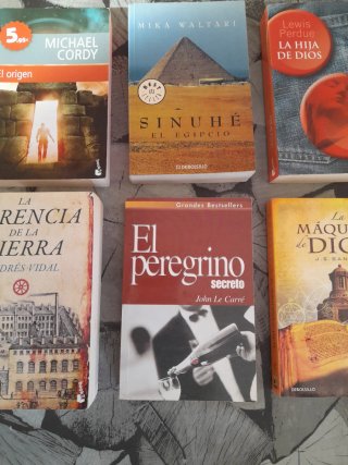 Lote de 7 libros de novela