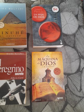 Lote de 7 libros de novela