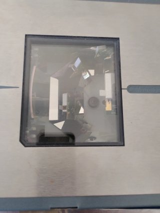 Mostrador caja con escáner