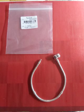 Pulsera Pandora Plata Cierre 19cm.