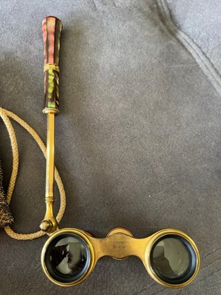 Binoculares antiguos lorgnette Colmont Paris+bolsa