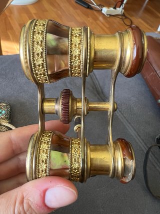 Binoculares antiguos lorgnette Colmont Paris+bolsa