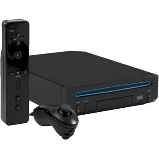 Consola Nintendo Wii Negra + Mandos