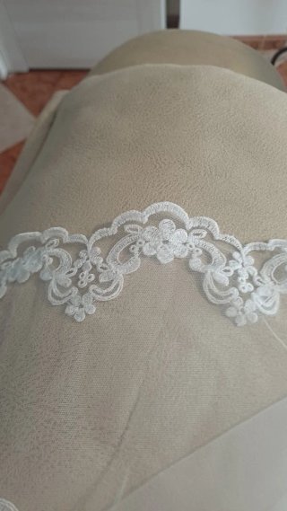Velo de Novia Blanco Encaje