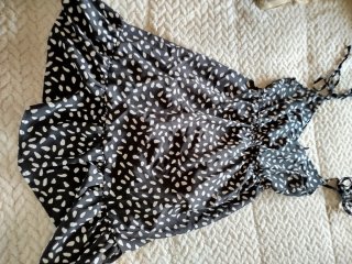 Vestido estampado lunares talla única