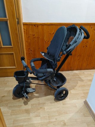 Triciclo para bebé kinderfkraft gris