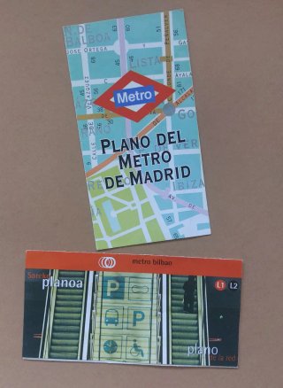 Plano Metro Madrid y Bilbao Bolsillo