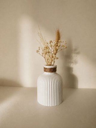 Jarra Cerâmica Gesso Perfumada